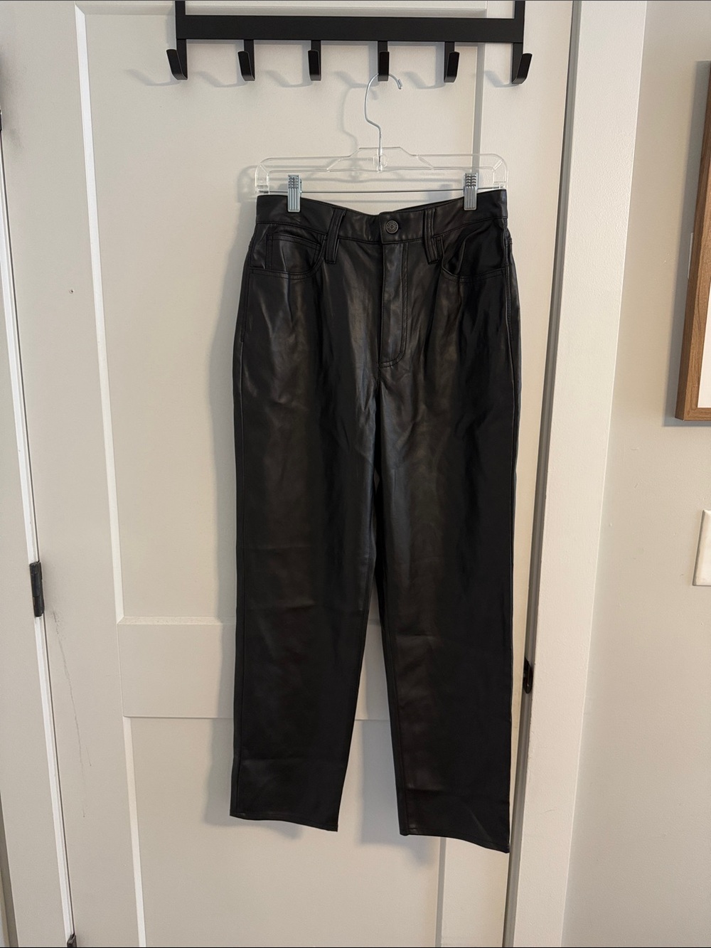 Madewell Denim Women’s Black Leather Jeans